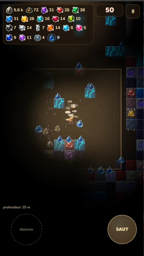 Capture de Miner Rush : minage en profondeur avec l'aura